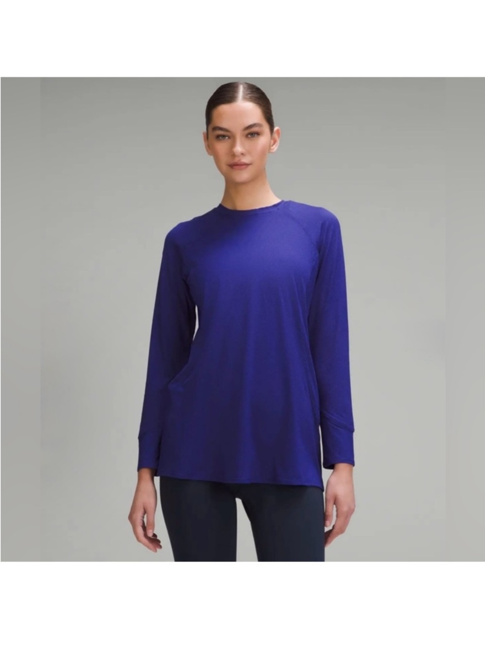 NWOT Size 10 Larkspur Lululemon Abrasion-Resistant High-Coverage Long Sleeve